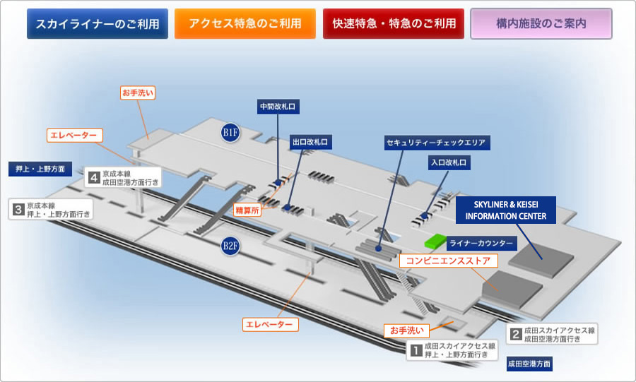 構内施設のご案内マップ