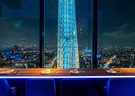 天空酒廊 TOP of TREE（位於東京晴空塔城 Solamachi 的歐式餐廳）