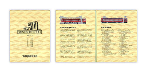 1979年（昭和54年）　京成電鉄創立70周年記念乗車券