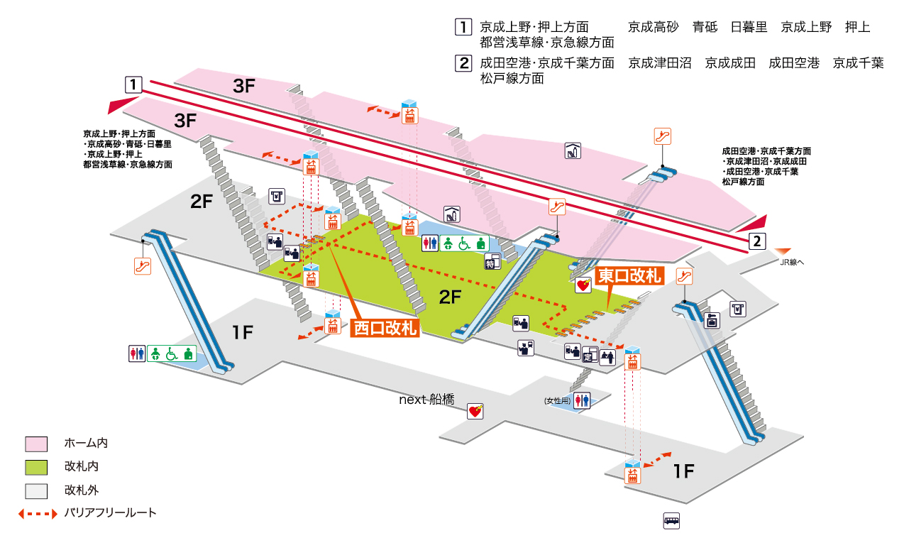 京成船橋駅 電車と駅の情報 京成電鉄