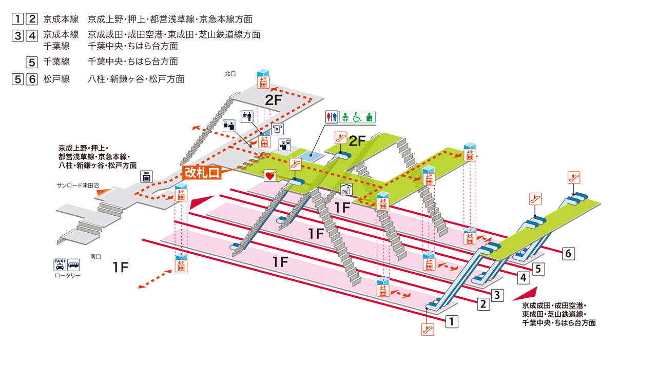 京成津田沼駅 電車と駅の情報 京成電鉄