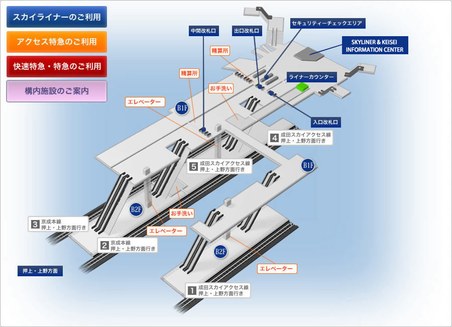 構内施設のご案内マップ