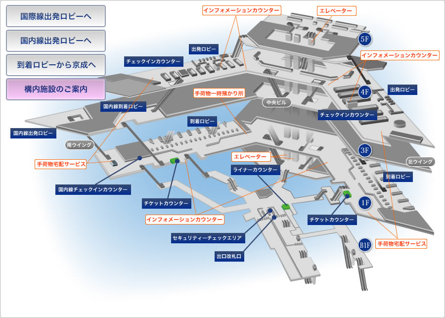 構内施設のご案内マップ